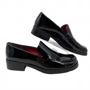 Franco Sarto Black Patent Leather Loafers | Women’s 9.5